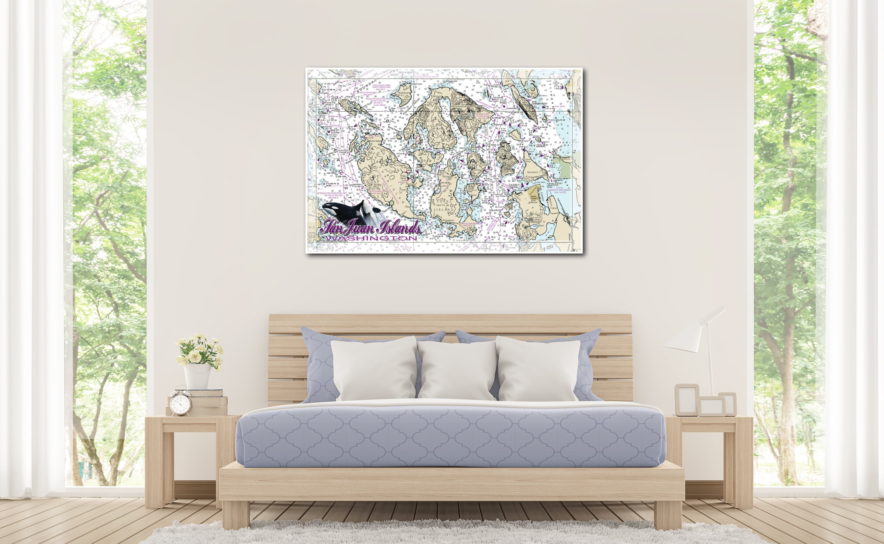 San Juans Chart Travel Art Print Poster By N A 24 X 36 Com