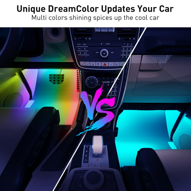 Govee Interior Car Lights with Smart App Control, RGBIC Car Lights