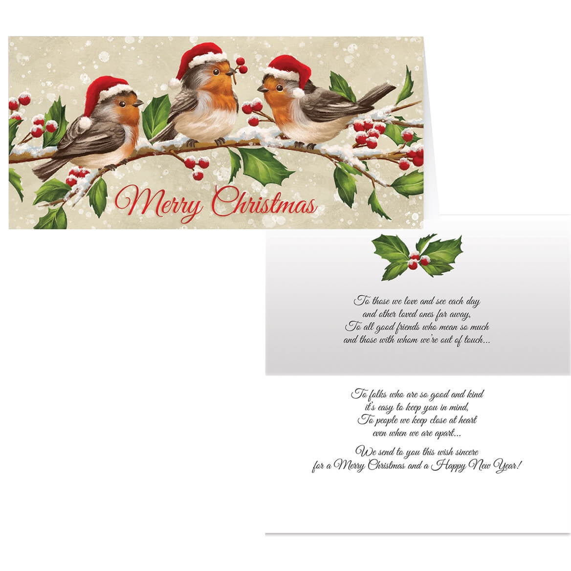 Unused Christmas Card Blank Note Card Snowman in Scarf w Hat Hallmark 
