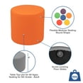thumbnail image 3 of Flash Furniture Nicholas Soft Seating Flexible Circle for Classrooms and Common Spaces - 18" Seat Height (Orange), 3 of 11