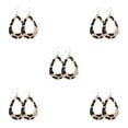 thumbnail image 3 of yingyy Léopard Boucles d'Oreilles Impression Fille Accessoire de Mode Bijoux Féminin Oreille Dangles Type 6 5Set, 3 of 6