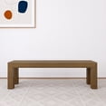 thumbnail image 2 of Plank+Beam 60" Modern Wood Dining Bench, Solid Wood Bench for Dining Table, 2 of 7