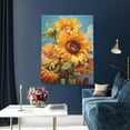 thumbnail image 5 of KLL Sunflower Blue Sky Print Farmhouse Canvas Wall Art,Wall Decorations For Living Room Office Canvas Wall Decor for Home Decorations, 12'×16’’, 5 of 8