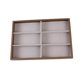 thumbnail image 1 of Bandeja expositora para gafas, caja de almacenamiento para gafas de sol, ligera y apilable, Cuadrícula gris de 6, 1 of 9