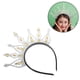 thumbnail image 4 of KAKOWELY Diadema con corona, corona nupcial, accesorio para el cabello de boda, tiara vintage, diadema con corona, 4 of 4