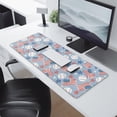 thumbnail image 2 of Long Mouse Pads for Desk,Blue Baseballs and USA Flags Pattern Desk Mats on Top Of Desks, Desk Mouse Pad Extra Large with 3mm Non-Slip Base and Stitched Edge for Gaming,Office,Work,Home 31.5"x11.8", 2 of 6