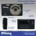thumbnail image 2 of Ultimaxx Advanced Point & Shoot Digital Camera Bundle - Includes: 64GB Ultra Memory Card, Tabletop Tripod & More (13pc Bundle), 2 of 9