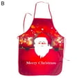 thumbnail image 2 of Travelwant Christmas Chef Apron Adjustable Cooking Apron Santa Claus Elf Snowman Snowflake Aprons for Xmas Party Men Women Kitchen Restaurant House Home Gardening Cleaning, 2 of 2