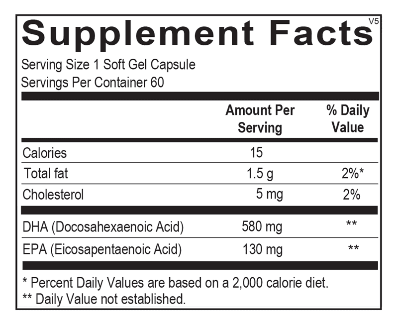 Ortho Molecular Products Orthomega Select EPA Omega Fatty Acid Supplement 60 Count