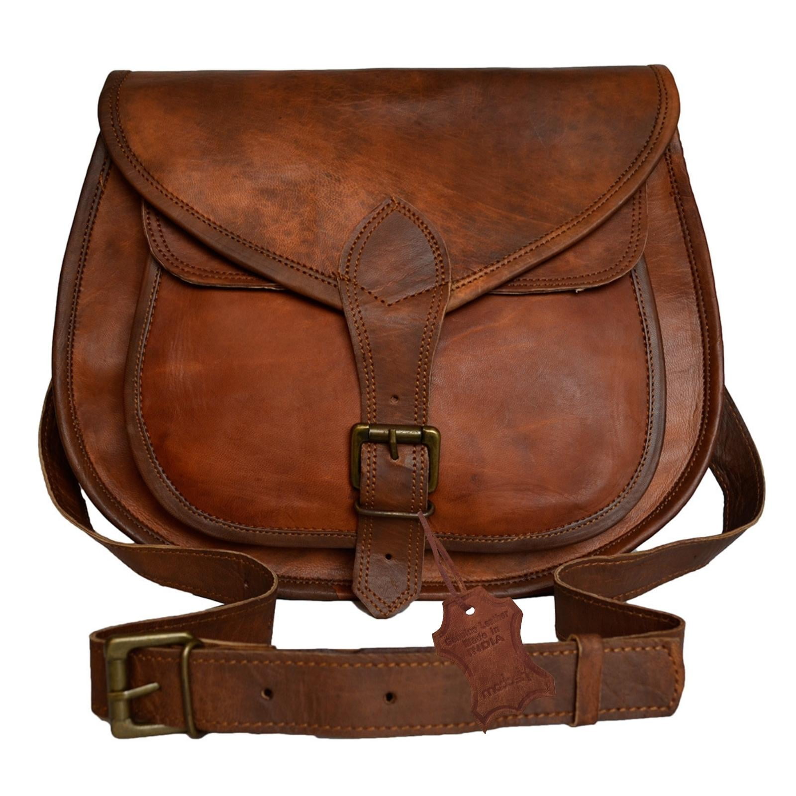 Madosh Genuine Leather Women's Brown Shoulder Purse Evening Sling