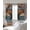Brown Blue, variant on Texas Star Vintage Blackout Curtains for Bedroom/Living Room, Thermal Insulated Kitchen Curtains, Berry Turquoise Green Brown Wooden Grommet Darkening Window Treatment Drapes 52"x72"x2