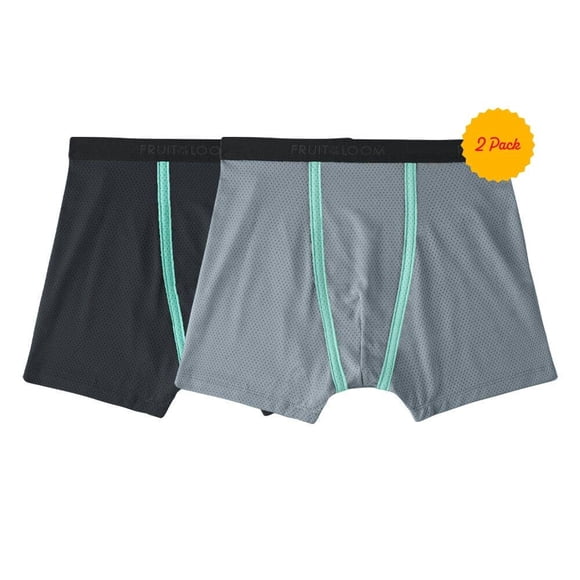Bóxer Fruit of the Loom para Niño, Algodón Sustentable, Multicolor, 2 Piezas, Talla M
