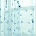thumbnail image 7 of 1/2Pcs Window Lace Floral Curtain Panel Drape Voile Tulle Sheer Balcony Valance Divider Room Door Decor, 7 of 7