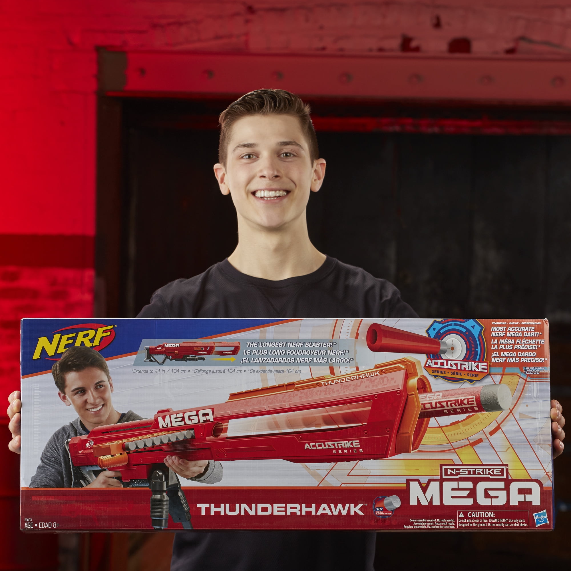 Teknologi Kostume genopretning Nerf N-Strike Mega Accustrike Thunderhawk with 10 Nerf Mega Darts -  Walmart.com