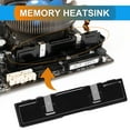 thumbnail image 2 of 1PC Memory Heat Spreader Aluminum Heatsink Black Cooler Cooling Fins Vest Heat Sink Radiator for SDR DDR RAM Memory, 2 of 7