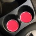 thumbnail image 4 of 2 posavasos para coche, piezas de automóvil, posavasos universales de silicona antideslizantes para coche de 2,75 pulgadas, bonito adorno interior de diamante (rojo) RV, 4 of 5
