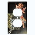 thumbnail image 2 of Metal Light Switch Plate Outlet Cover Romantic Angel Cupid Love Clover Box AGL006, 2 of 13