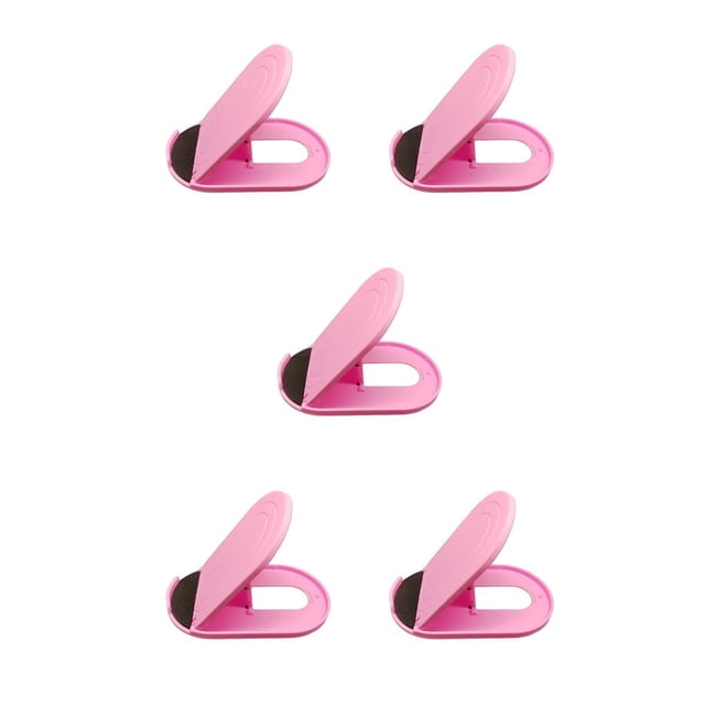 Ruiboury Folding Desktop Tablet Support Portable Plastic PC Holder Smartphone Bracket Pink 5Set