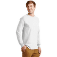 thumbnail image 3 of Gildan Long Sleeve T-Shirt for Adult Men Crew Neck Ultra Cotton Casual Tee comfort and durability white Color 6 oz 100% Cotton Classic fit Long Shirt, Size-3XL, 3 of 6