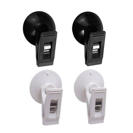 KALLORY 2-Pack Car Clip Mount Multiuse Car Curtain Clamp Assorted Colors and Easy to Install