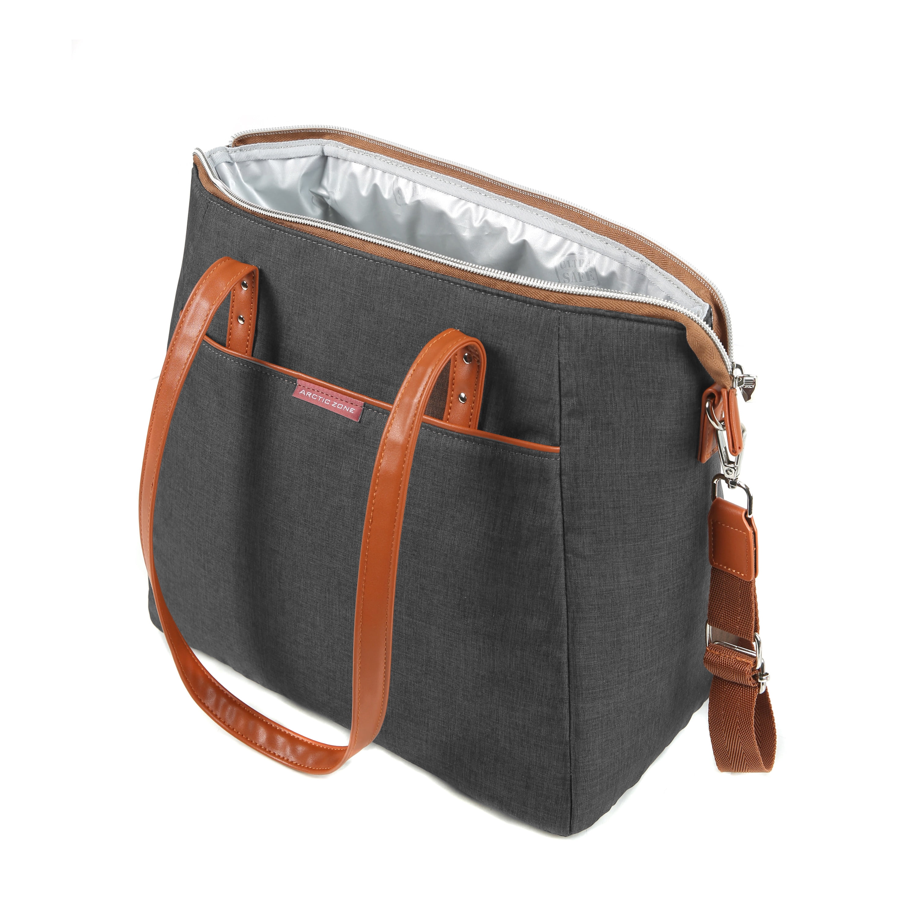 Arctic Zone Vienna Lunch Tote, Lunch Bag For Women, Heathered Gray