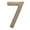 Antique Brass, variant on Solid Cast Brass 5 in. Antique Copper Floating House Number 7