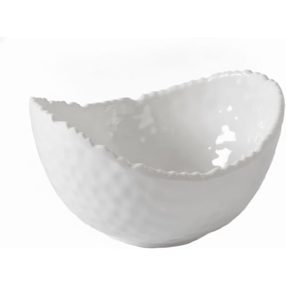 Pampa Bay Shatterproof Melamine Small Oval Bowl, 5.25 x 4.75 Inch., White Tone, BPA Free, Freezer and Dishwasher Safe