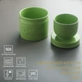 thumbnail image 3 of SWEEJAR Porcelain Butter Keeper Crock, French Butter Dish with Water Line, Ceramic Butter Container for soft butter (Green), 3 of 6