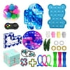 Woshilaocai Sensory Fidget Toys Set Push Pop Bubble Toy Pack Fidget Simple Dimple Toy