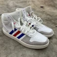 thumbnail image 2 of Adi-das Mens Hoops 2.0 Mid ‘White Blue Red’ Shoes Mens Size US 12 EE7382, 2 of 6