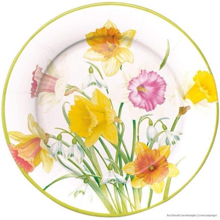 

Daffodil Waltz Paper Dinner Plates - Pack Of 8