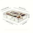 thumbnail image 5 of Asnews Divided Serving Tray with Lid and Handle, Snackle Box Charcuterie Container for Portable Snack Platters, 5 of 8
