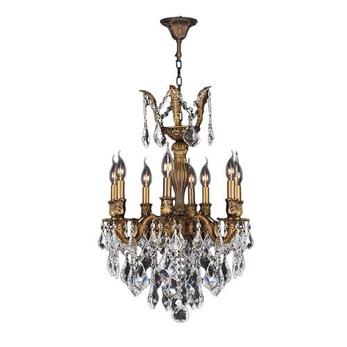Worldwide Lighting Versailles 8 Light Crystal Chandelier Com Worldwide Lighting Versailles 8 Light, Versailles Antique Bronze Crystal Chandelier