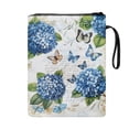 thumbnail image 2 of HELLHERO 1pcs Book Cover with Washable Book Organzoer Holder Reusable with Book Protection for Mother Book Storage Bag Hydrangea Butterflies, 2 of 8