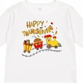 thumbnail image 4 of Inktastic Happy Thanksgiving Turkey Train with Food Boys or Girls Long Sleeve Toddler T-Shirt, 4 of 5