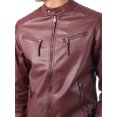 thumbnail image 4 of Ma Croix Mens Classic Motorcycle Winter Biker PU Leather Jacket S-XL, 4 of 6