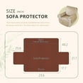 thumbnail image 3 of XUELC Non Slip Recliner Chair Cover- Waterproof Faux Suede Recliner Cover  Recliner Slipcovers with Elastic Straps for Pets and Kids 23.4in Khaki, 3 of 14