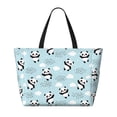 thumbnail image 2 of Fotbe Cute Panda Bear Bolsa de Viaje para Playa - Resistente al Agua, Bolsa Tote de Gran Capacidad y Ligera con 7 Bolsillos para Mujeres y Hombres, 2 of 7