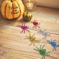 thumbnail image 7 of 12 Pcs Glitter Spider Halloween Decorations 2.75 Inch Multi-Color Prank Props for Party Supplies Haunted House Trick or Treat Spooky Decor, Decorations & Favors, 7 of 7
