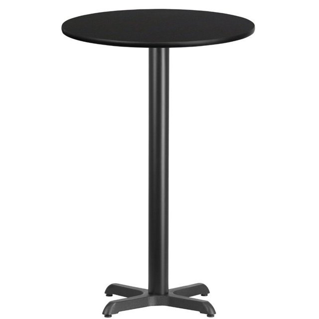 Bowery Hill 24" Table de Bar Ronde en Noir