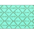 thumbnail image 1 of Ahgly Company Machine Washable Indoor Rectangle Solid Turquoise Blue Modern Area Rugs, 8' x 10', 1 of 4