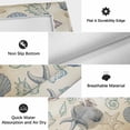 thumbnail image 6 of Summer Coastal Outdoor Rug for Patio/Deck/Porch, Non-Slip Large Area Rug 5 x 7 Ft, Marine Beach Seashell Starfish Conch Beige Indoor Outdoor Rugs Washable Area Rugs, Camping Rug Carpet Runner, 6 of 8