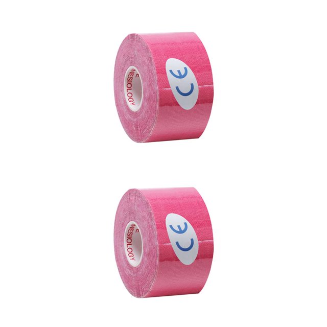 Soidarity Cinta elástica Soporte muscular Deportes Adhesivo Vendaje Gimnasio Fitness Correa muscular, Rosa 3.8cmx5cm rosa 3.8 cm * 5 cm 2Conjunto