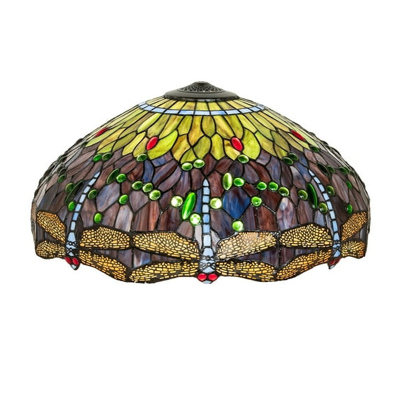 22" Wide Tiffany Hanginghead Dragonfly Shade
