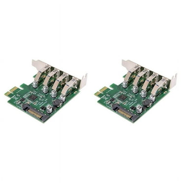 2X Low Profile 4 Ports PCI-E to USB 3.0 HUB PCI Express Expansion Card Adapter 5Gbps USB1.1/2.0/3.0 Operating Systems
