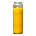 thumbnail image 2 of Chandelle Religieuse Jaune avec Croix, Visage Fermé, Combustion Longue Durée, Option Cadeau Parfaite (Lot de 3), 2 of 6