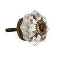 thumbnail image 2 of Perilla Home Set of 6 Melon Crystal Cabinet Knobs for Drawers Decorative Vintage Glass Knobs for Home Kitchen Cupboard Glass Door Dresser Wardrobe and Drawer Pulls (Clear), 2 of 5