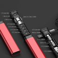 thumbnail image 4 of Adaptador de tarjeta inteligente multifunción, caja de datos, cable multifunción para lector TF, cable USB, rojo, 4 of 5