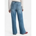 thumbnail image 2 of No Boundaries High Rise Baggy Wide Leg Jeans, 32" Inseam, Women's and Women's Plus XXS-4X, 2 of 5