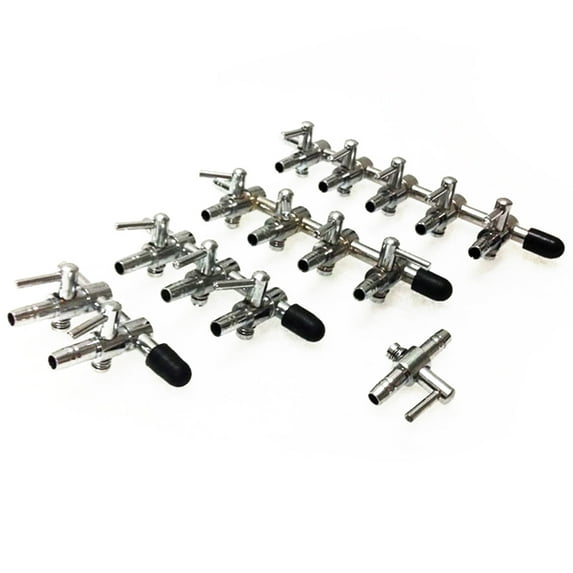 SPRING PARK 1 Pc 1-5 Way Stainless Steel Aquarium Air Flow Distributor Lever Control Valve